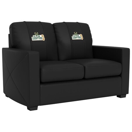 Dreamseat Silver Loveseat with Milwaukee Bucks 2021 Champions Logo XZ7759003LSCDBK-PSNBA31053